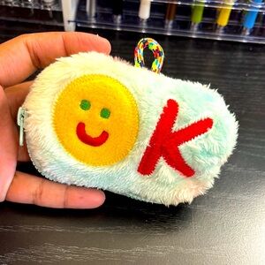 Fuzzy OK Emoji Coin Purse